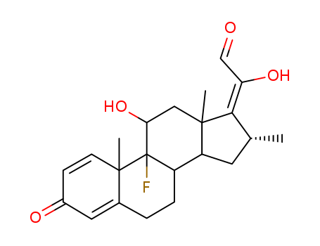 Pregna-1,4,17(20)-trien-21-al,9-fluoro-11,20-dihydroxy-16-methyl-3-oxo-, (11b,16b,17E)-