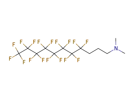 Molecular Structure of 148171-75-9 (Dimethyl-(4,4,5,5,6,6,7,7,8,8,9,9,10,10,11,11,11-Heptadecafluoro-undecyl)amine)