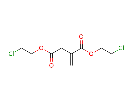 Molecular Structure of 13401-96-2 (bis(2-chloroethyl) 2-methylidenebutanedioate)
