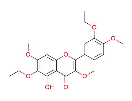 6-ethoxy-2-(3-ethoxy-4-methoxy-phenyl)-5-hydroxy-3,7-dimethoxy-chromen-4-one