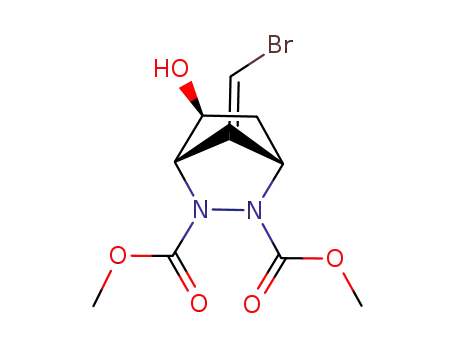 5-exo-hydroxy-7-bromomethylene-N,N-dicarbomethoxy-2,3-diazabicyclo<2.2.1>heptane