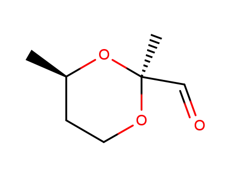 Molecular Structure of 144404-98-8 (1,3-Dioxane-2-carboxaldehyde, 2,4-dimethyl-, (2S-cis)- (9CI))