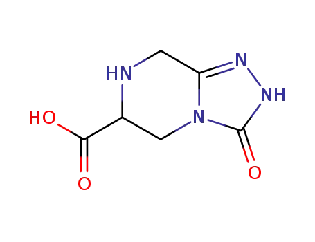 Molecular Structure of 144888-68-6 (1,2,4-Triazolo[4,3-a]pyrazine-6-carboxylicacid,2,3,5,6,7,8-hexahydro-3-oxo-(9CI))