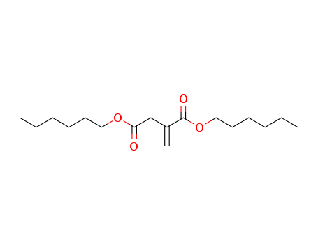 Butanedioic acid,2-methylene-, 1,4-dihexyl ester cas  13401-98-4