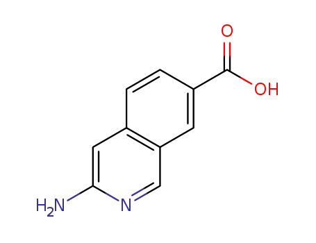 Molecular Structure of 1337881-34-1 (3-aminoisoquinoline-7-carboxylic acid)