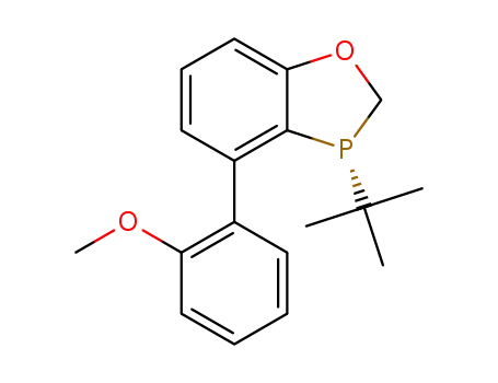 Molecular Structure of 1246888-88-9 ((R)-3-tert-butyl-4-(2-methoxyphenyl)-2,3-dihydrobenzo[d][1,3]oxaphosphole)