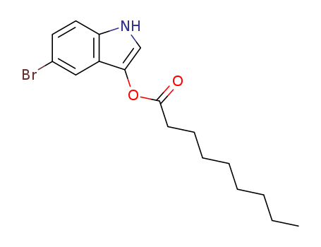 Nonanoic acid,5-bromo-1H-indol-3-yl ester