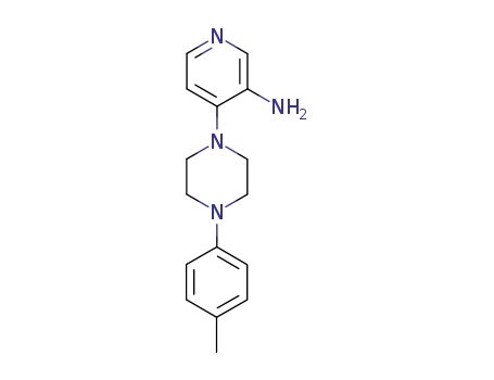 Molecular Structure of 14549-71-4 (4-[4-(4-Methylphenyl)-1-piperazinyl]-3-pyridinamine)