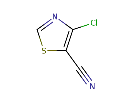 Molecular Structure of 145383-72-8 (5-Thiazolecarbonitrile,  4-chloro-)