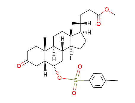 6α-(toluene-sulfonyl-(4)-oxy)-3-oxo-5β-cholanoic acid-(24)-methyl ester