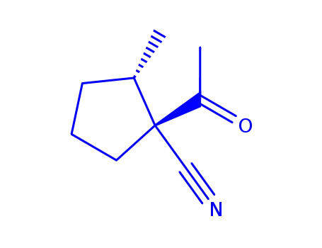 Molecular Structure of 145106-91-8 (Cyclopentanecarbonitrile, 1-acetyl-2-methyl-, trans- (9CI))