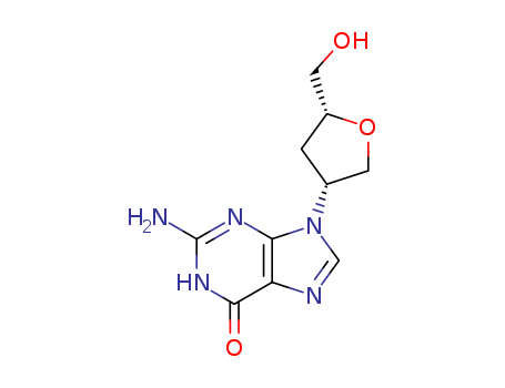 CARBOCYCLIC 3'-OXA-2',3'-DIDEOXYGUANOSINE