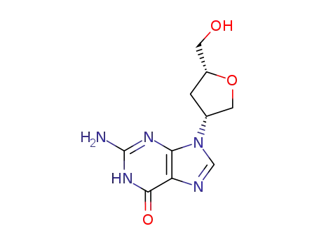 Molecular Structure of 133804-87-2 (carbocyclic 3'-oxa-2',3'-dideoxyguanosine)