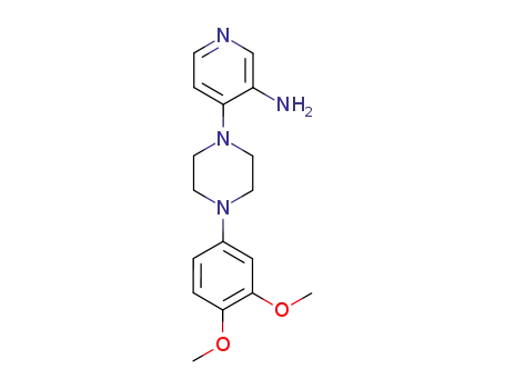 Molecular Structure of 14549-68-9 (4-[4-(3,4-Dimethoxyphenyl)-1-piperazinyl]-3-pyridinamine)