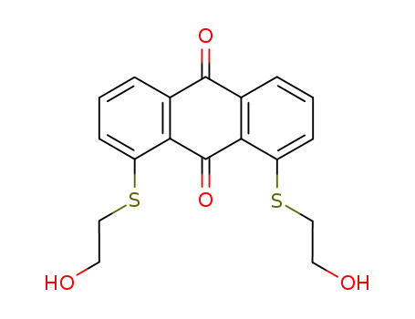 Molecular Structure of 1455-93-2 (1,8-bis[(2-hydroxyethyl)sulfanyl]anthracene-9,10-dione)