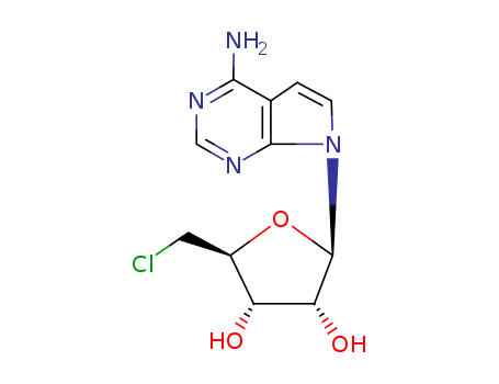 7-(5-Chloro-5-deoxy-β-D-ribofuranosyl)-7H-pyrrolo[2,3-d]pyrimidin-4-amine