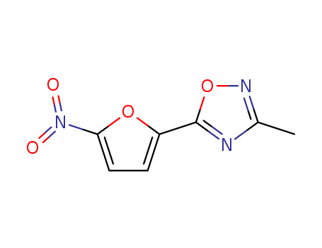 1,2,4-Oxadiazole,3-methyl-5-(5-nitro-2-furanyl)- cas  1455-83-0