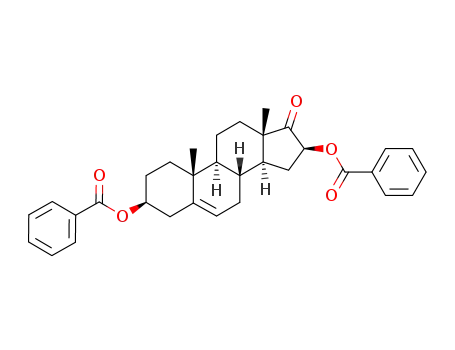 benzoyloxy-16β benzoyloxy-3β androstene-5 one-17