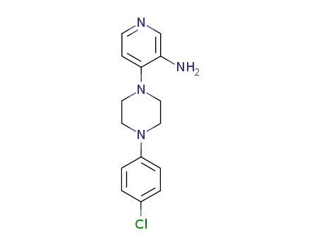 Molecular Structure of 14549-69-0 (4-[4-(4-chlorophenyl)piperazin-1-yl]pyridin-3-amine)
