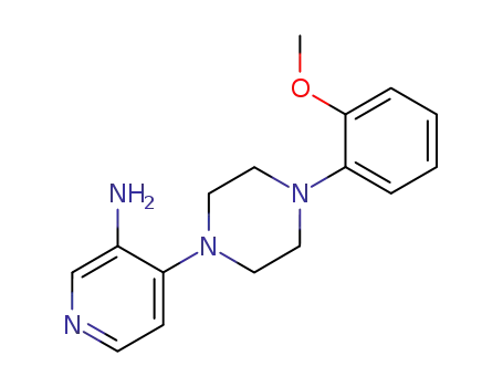 Molecular Structure of 14549-65-6 (4-[4-(2-methoxyphenyl)piperazin-1-yl]pyridin-3-amine)
