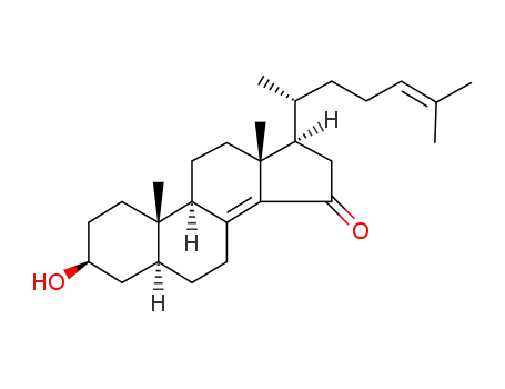 Molecular Structure of 144535-22-8 (3-hydroxycholest-8(14),24-dien-15-one)
