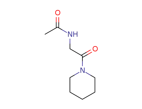 Molecular Structure of 144760-72-5 (Acetamide,  N-[2-oxo-2-(1-piperidinyl)ethyl]-)