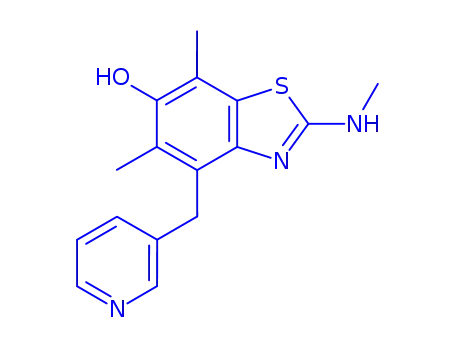 6-Hydroxy-5,7-dimethyl-2-methylamino-4-(3-pyridylmethyl)benzothiazole