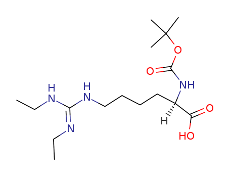 D-Lysine, N6-[bis(ethylaMino)Methylene]-N2-[(1,1-diMethylethoxy)carbonyl]- (9CI)(98500-77-7)