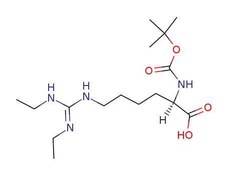 D-라이신, N6-[비스(에틸아미노)메틸렌]-N2-[(1,1-디메틸에톡시)카르보닐]-(9CI)