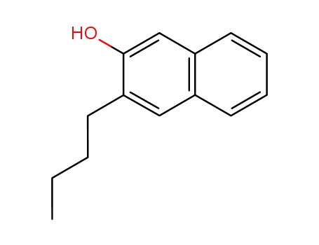 Molecular Structure of 14461-82-6 (3-butylnaphthalen-2-ol)