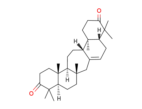 Molecular Structure of 1449-07-6 (C(14a)-Homo-27-norgammacera-14-ene-3,21-dione)