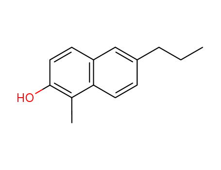 Molecular Structure of 14461-84-8 (1-methyl-6-propylnaphthalen-2-ol)