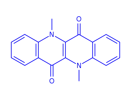 Molecular Structure of 145161-33-7 (5,11-Dimethyl-5,11-dihydrodibenzob,g1,5naphthyridine-6,12-dione)