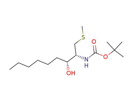 (erythro)-1-Methylthio-2-(N-tert-butyloxycarbonyl)-amino-3-hydroxynonane