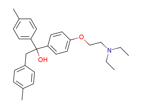 Benzeneethanol, a-[4-[2-(diethylamino)ethoxy]phenyl]-4-methyl-a-(4-methylphenyl)- cas  14496-86-7