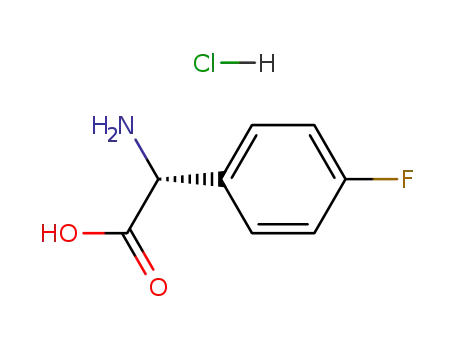 Molecular Structure of 144744-41-2 (D-4-FLUOROPHENYLGLYCINE HCL)