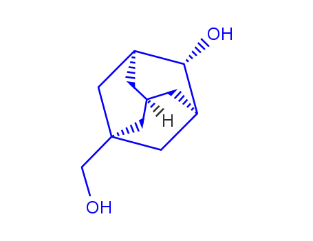 Molecular Structure of 1338245-58-1 ((3R,5R)-4-hydroxy-Tricyclo[3.3.1.13,7]decan-1-Methanol)