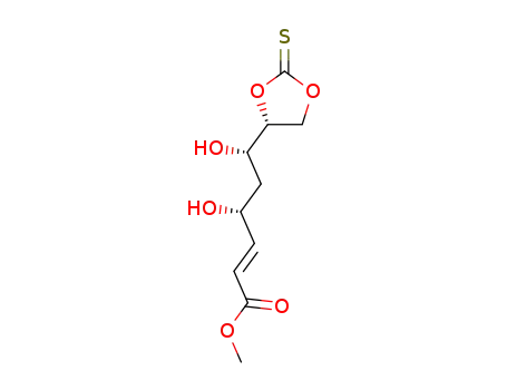 (E)-(4R,6S)-4,6-Dihydroxy-6-((R)-2-thioxo-[1,3]dioxolan-4-yl)-hex-2-enoic acid methyl ester