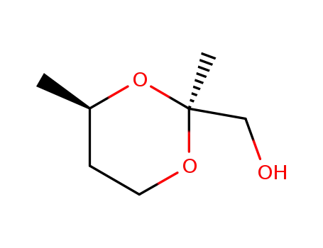 Molecular Structure of 132830-73-0 ((2S,4R)-2-hydroxymethyl-2,4-dimethyl-1,3-dioxane)