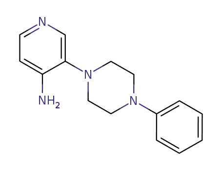 Molecular Structure of 14549-63-4 (3-(4-Phenyl-1-piperazinyl)-4-pyridinamine)