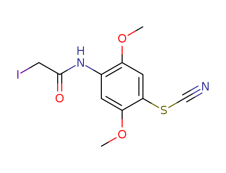 Thiocyanic acid,4-[(2-iodoacetyl)amino]-2,5-dimethoxyphenyl ester