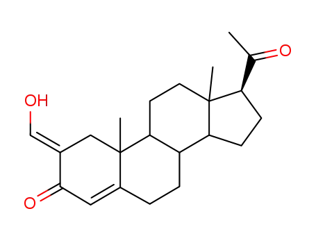 Molecular Structure of 1452-25-1 (2-hydroxymethyleneprogesterone)