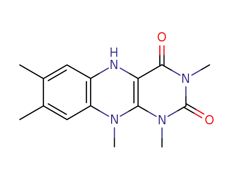 Molecular Structure of 14453-97-5 (1,3,7,8,10-pentamethyl-10,10a-dihydrobenzo[g]pteridine-2,4(1H,3H)-dione)