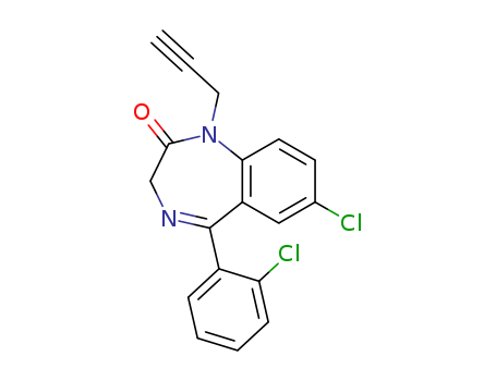 1,3-DIHYDRO-7-CHLORO-5-(2-CHLOROPHENYL)-1-(2-PROPYNYL)-2H-1,4-BENZODIAZEPIN-2-ONECAS