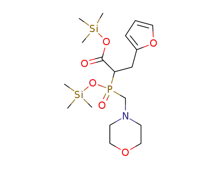 trimethylsilyl [2-(2-furyl)-1-(trimethylsiloxycarbonyl)ethyl](N-morpholinomethyl)phosphinate