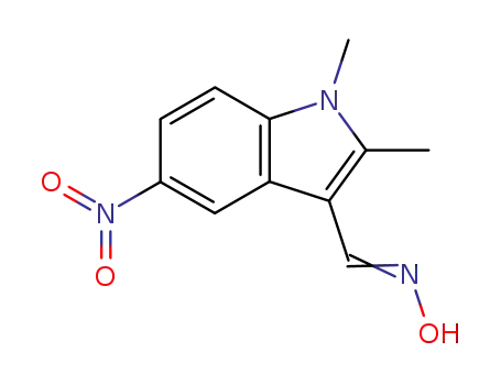 5-nitro-1,2-dimethyl-1H-indole-3-carbaldehyde oxime