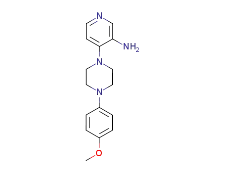 Molecular Structure of 14549-66-7 (4-[4-(4-Methoxyphenyl)-1-piperazinyl]-3-pyridinamine)