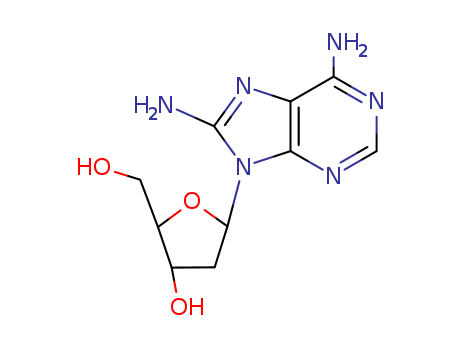 Adenosine,8-amino-2'-deoxy- (9CI) cas  13389-09-8