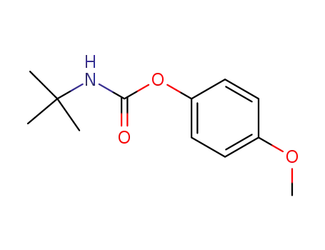 Molecular Structure of 18218-51-4 (N-tert.-Butyl-carbamidsaeure-(p-methoxy-phenylester))