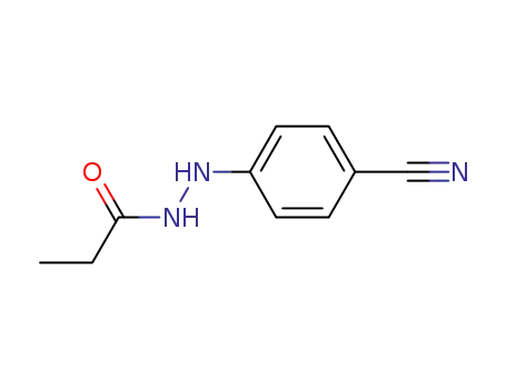 Molecular Structure of 144656-35-9 (Propanoic  acid,  2-(4-cyanophenyl)hydrazide)